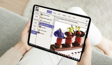 Interface application mobile pour menu digital - carte des desserts - MenuTouch