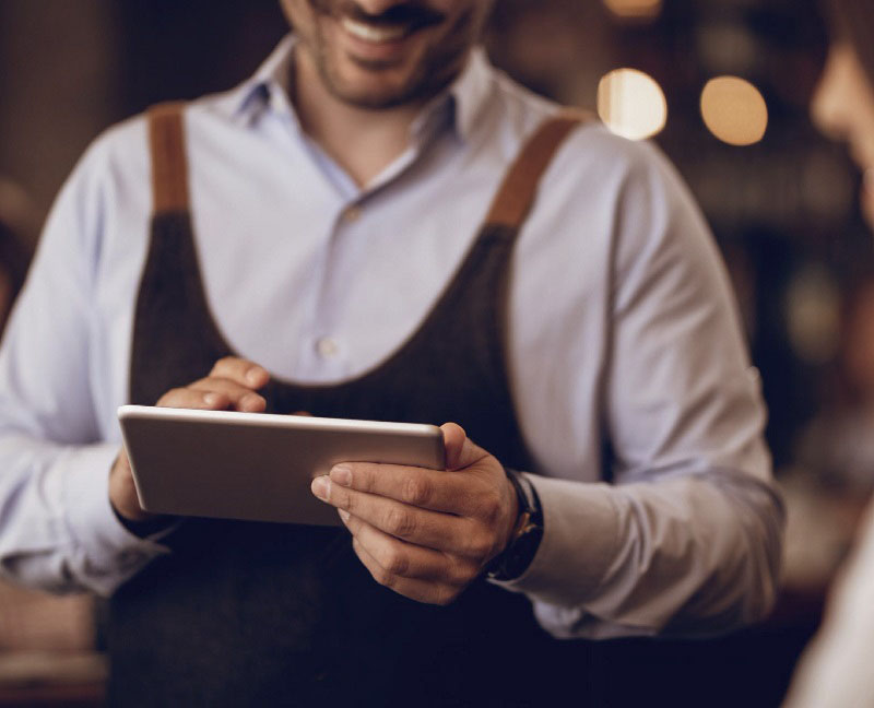 Prise de commande du serveur avec une tablette tactile - MenuTouch