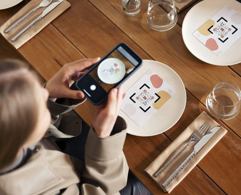 Scan QR Code de menu digital - MenuTouch
