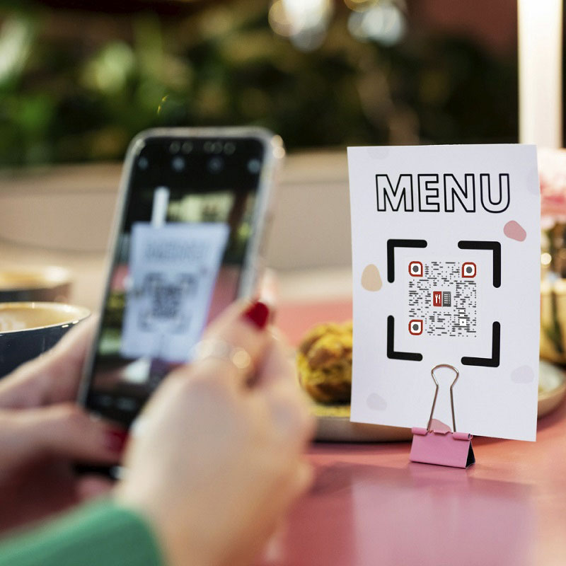 Scan QR Code de menu digital - MenuTouch